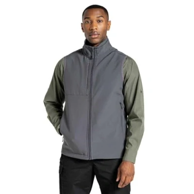 Image of Craghoppers Unisex Expert Basecamp Softshell Vest Gilets and Bodywarmers, Carbon Grey, XS