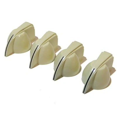 Image of Vintage Bakelite chicken head guitar/amplifier knobs 4x Ivory tone or volume