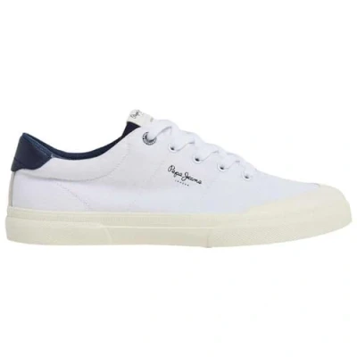 Image of Pepe Jeans Kenton Serie Trainers, Men&#039;s, Size: 9, White Textile
