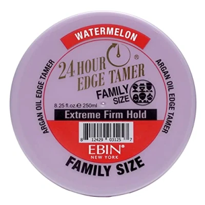 Image of EBIN NEW YORK 24 Hour Edge Tamer Refresh Extreme Firm Hold, 8.25 Oz, Watermelon No Flaking, White Residue, Shine and Smooth with Argan Oil &amp; Castor