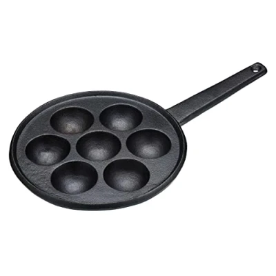 Image of KitchenCraft Æbleskiver Cast Iron Danish Pancake Pan