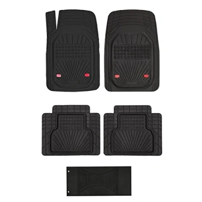 Image of BREMER SITZBEZÜGE 5 piece all season floor mats, non slip rubber suitable for Dacia joggers, cars, trucks, buses, SUVs or caravans, accessories