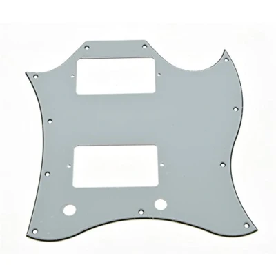 Image of KAISH American Standard SG Full Face Pickguard Guitar Pick Guard for Special Made in USA White 3 Ply