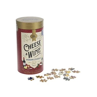 Image of Ridley&#039;s JIG059 Cheese and Wine Jigsaw Puzzle, Multicoloured, 500 Piece