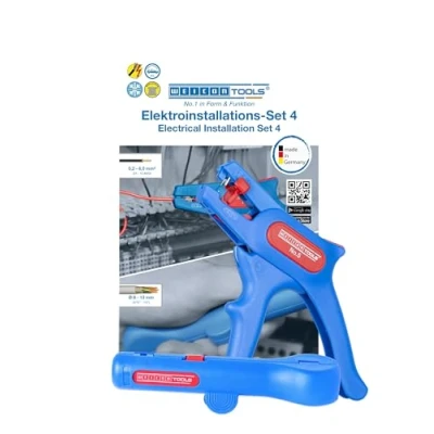 Image of WEICON Electrical Installation Set No. 4 with Wire Stripper and Round Cable