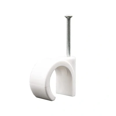 Image of Talon Nail in Pipe Clip, 22mm Premium Grade Polypropylene Pack of 100 Manufactured from High Density Polyethylene for Plumbing, Gas Pipes, Hot or Cold Water White