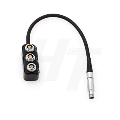Image of HangTon Power Splitter Cable Box RS 3 Pin Male to 2 x 0B 1 Fischer Female