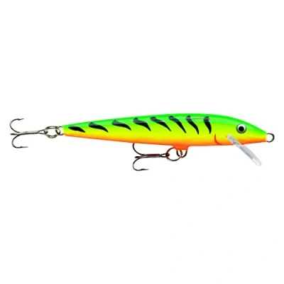 Image of Rapala Original Floater Lure with Two No. 7 Hooks, 0.9 1.5 m Swimming Depth, 9 cm Size, Firetiger