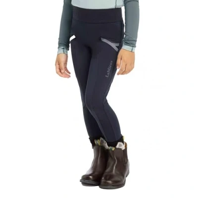 Image of LeMieux Mini Childrens Pull Ons Breeches Navy Blue 7 8 Years