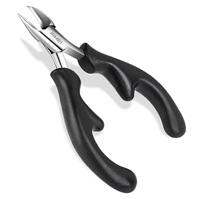 Image of RIMEI Toenail Clippers, Professional Thick &amp; Ingrown Nail Clippers for Men Seniors, Podiatrist Recommended, Pedicure Cutters, Stainless Steel Sharp Curved Blade Grooming Tool