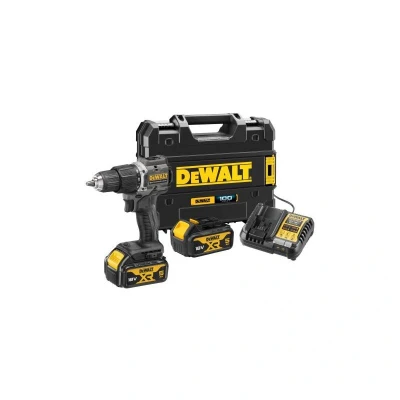Image of Dewalt DCD100P2T 18V XR Cordless Brushless Combi Drill with 2 x 5.0Ah Batteries, Charger &amp; Case