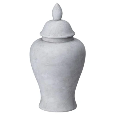 Image of Hill Interiors Darcy Stone Ginger Jar, Mixed, 28 x 13 0.98cm