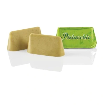 Image of Venchi Pistachio Chocolate in a Gianduiotto Shape Bulk Bag, 1 kg Gluten Free