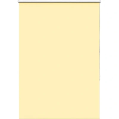 Image of vidaXL Roller Blind Blackout Yellow 90x175 cm Fabric Width 85.7 Polyester