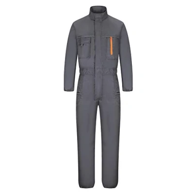 Image of Yukirtiq Men&#039;s Work Wear Boiler Suit Coverall Mechanics Boilersuit Stand up Collar Heavy Duty Polycotton Overalls Dust free