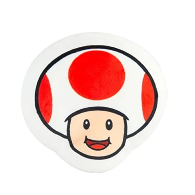Image of Club Mocchi Super Mario Toad Head Junior 6 Inch Plush Stuffed Toy Collectible Toys for Ages 3+ Years Old