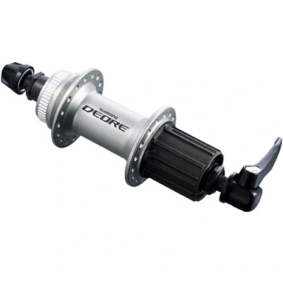 Image of Shimano Deore Rear Centre Lock Hub Silver, 32 Hole