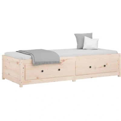 Image of vidaXL Day Bed without Mattress 75x190 cm Small Single Solid Wood Pine