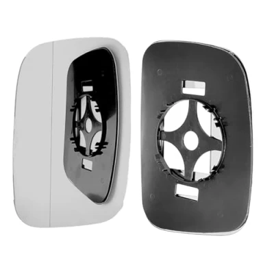 Image of Wing Mirror Glass for VW Caddy 2004, 2005, 2006, 2007, 2008, 2009, 2010, 2011, 2012, 2013, 2014, 2015 Heated Left Hand Side UK Passenger
