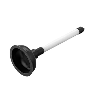 Image of Merriway BH01938 100mm (4 inch) Sink Plunger with 225mm (9 Plastic Handle Diameter, White/Black