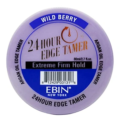 Image of EBIN NEW YORK 24 Hour Edge Tamer Refresh Extreme Firm Hold, 2.7 Oz, Wild Berry No Flaking, White Residue, Shine and Smooth with Argan Oil &amp; Castor