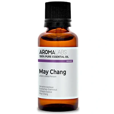 Image of BIO May Chang Essential Oil 30mL 100% Pure, Natural, Chemotyped and AB/Cosmos Certified AROMA LABS (French Brand)