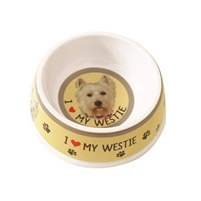 Image of West Highland Terrier Pet Bowl Westie Dog 20cm