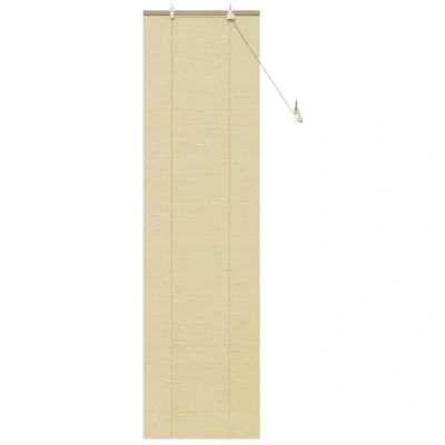 Image of vidaXL Window Blinds &amp; Shades with Curtains Manual Natural 60 x 220 cm Bamboo