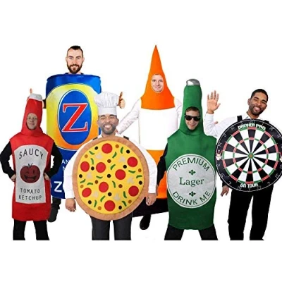Image of NOVELTY AUSSIE BEER CAN FANCY DRESS COSTUME. PERFECT COSTUME FOR STAG PARTIES AND DRESS. SIZE: ONE SIZE