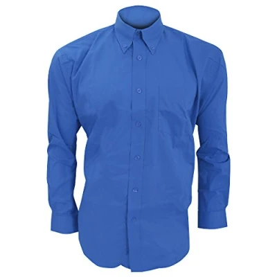 Image of Kustom Kit Mens Long Sleeve Corporate Oxford Shirt (15inch) (Royal Blue)