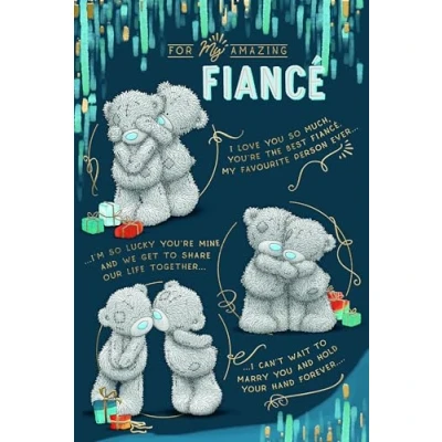 Image of Me To You Bear Fiance Birthday Card ASM01358