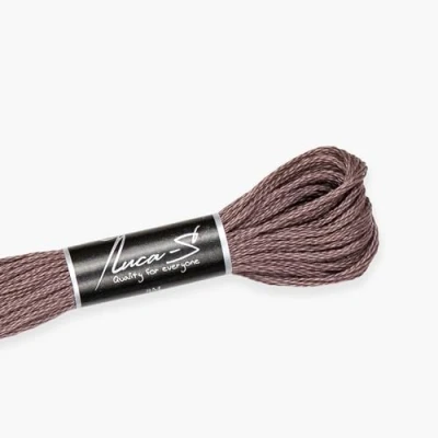 Image of Premium Embroidery Thread Luca S, 100% Giza Cotton, Oeko TEX Certified Stranded Cotton 433 / DMC 3860 Anchor