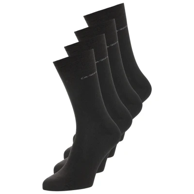 Image of camano SOFT WOOL 4 PACK Socks, Size: 9 11.5, Black