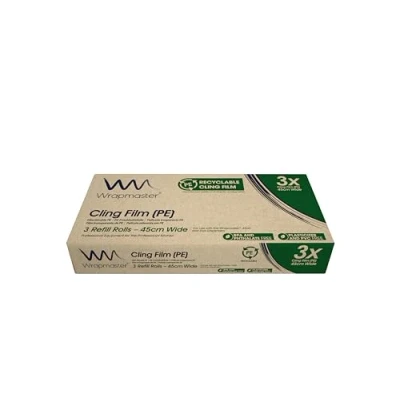 Image of Wrapmaster Number 4500 Cling Film Rolls, Pack of 3