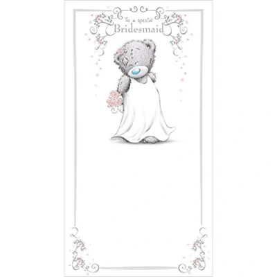 Image of Me To You Tatty Teddy Greetings Card Bridesmaid