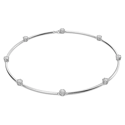 Image of Swarovski Constella Necklace, White Crystal with Zirconia Accents, Rhodium Plated from the Collection
