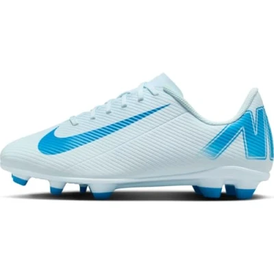 Image of Nike Performance Vapor 16 CLUB FG/MG Unisex Moulded stud football boots for kids, Size: 4, Glacier blue/black Synthetics