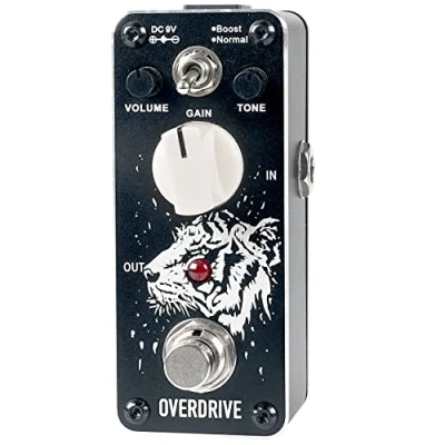 Image of Sondery Overdrive Pedal for Guitars, Tube of A Valve Combo Amplifier Sound, 2 Modes Boost and Normal, True Bypass Mini Size Art Design Series