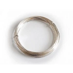 Image of Proops 1mm x 4m Silver Plated Wire. Craft, Hobby, Jewellery Making. (X1109) Free UK Postage