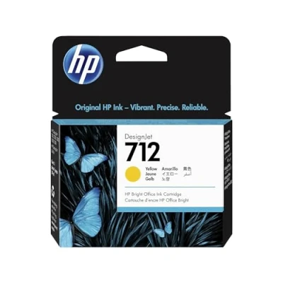 Image of HP 712 29 ml Yellow DesignJet Ink Cartridge
