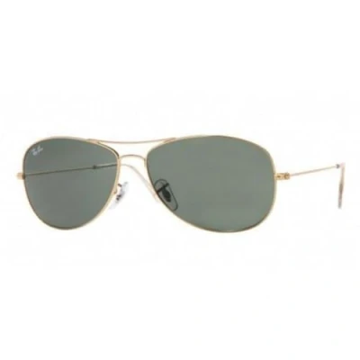 Image of Ray Ban Sunglasses RB 3362 Cockpit RB3362 001 Metal Gold Green Grey