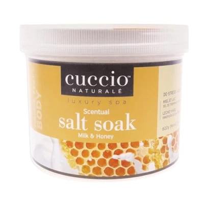 Image of Cuccio Milk and Honey 822g Scentual Salt Soaks (29oz),3267