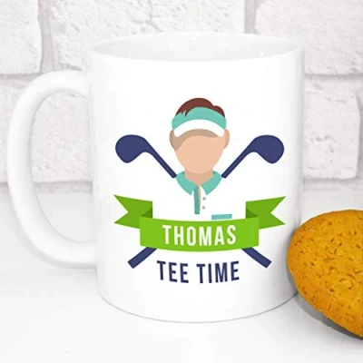 Image of Personalised Golf Mug Tee Time
