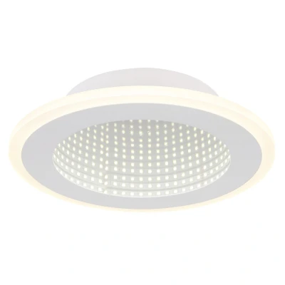 Image of Lamela Round Integrated LED Semi Flush Ceiling Light White Matt 4000K