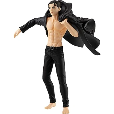 Image of GOODSMILE G94391 ATTACK ON TITAN Eren Yeager Pop Up Parade, Beige, Black, 19cm