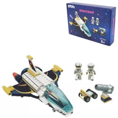 Image of Blockz Spaceship Brick Set 208 Pieces, Ages 6+