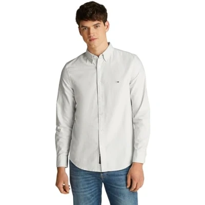 Image of Tommy Jeans Men’s Slim Fit Stripe Oxford Shirt, Multicolor (Sweet Blue Stripe), XL