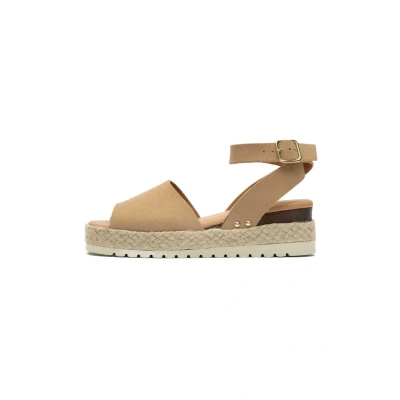 Image of V.GAN Dragon Platform sandals, Women&#039;s, Size: 8, Taupe shoes