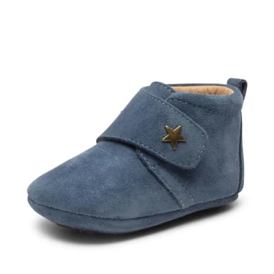 Image of bisgaard Boy&#039;s Unisex Kids Baby Star First Walker Shoe, Blue, 3.5 UK Child