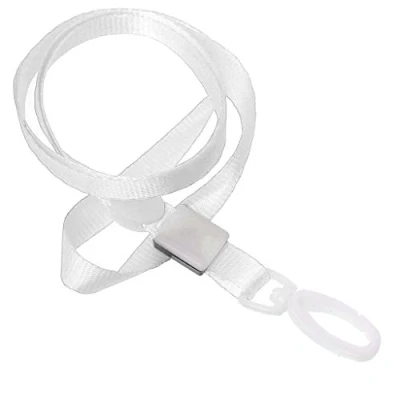 Image of CKB LTD® Pack of 20 White PRO Lanyards Neck Strap with Swivel Plastic Clip For an ID Card Holder